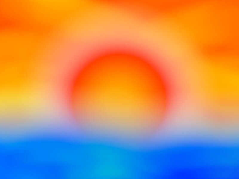 Blurred Sun over Water