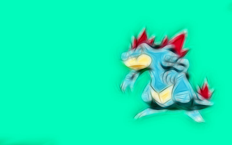 Blurred Swampert artwork