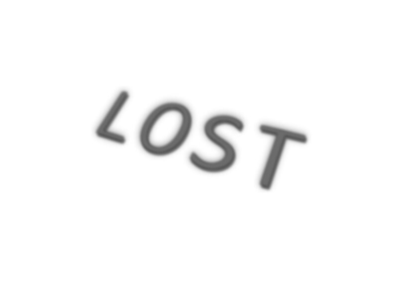 blurred text reading LOST