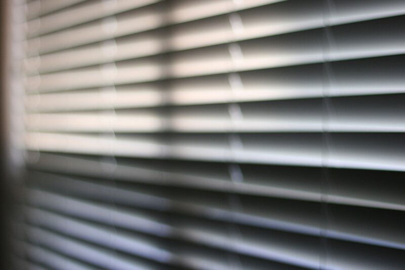 blurred window blinds