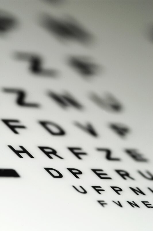 blurry eye chart