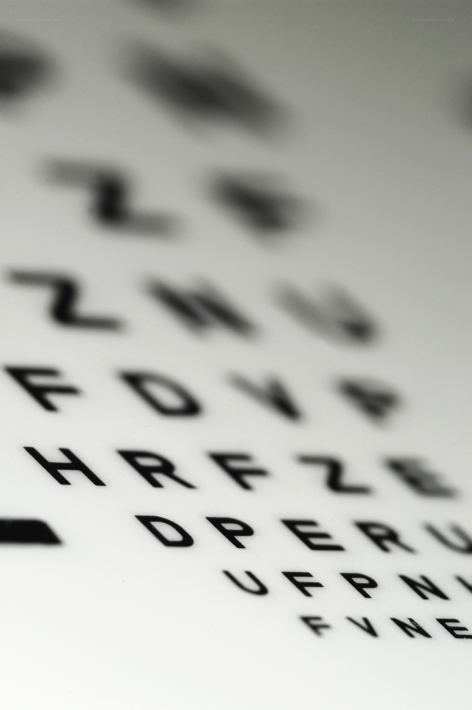 blurry eye chart