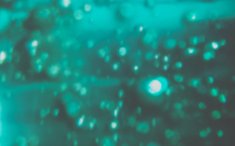 Blurry Green Particles