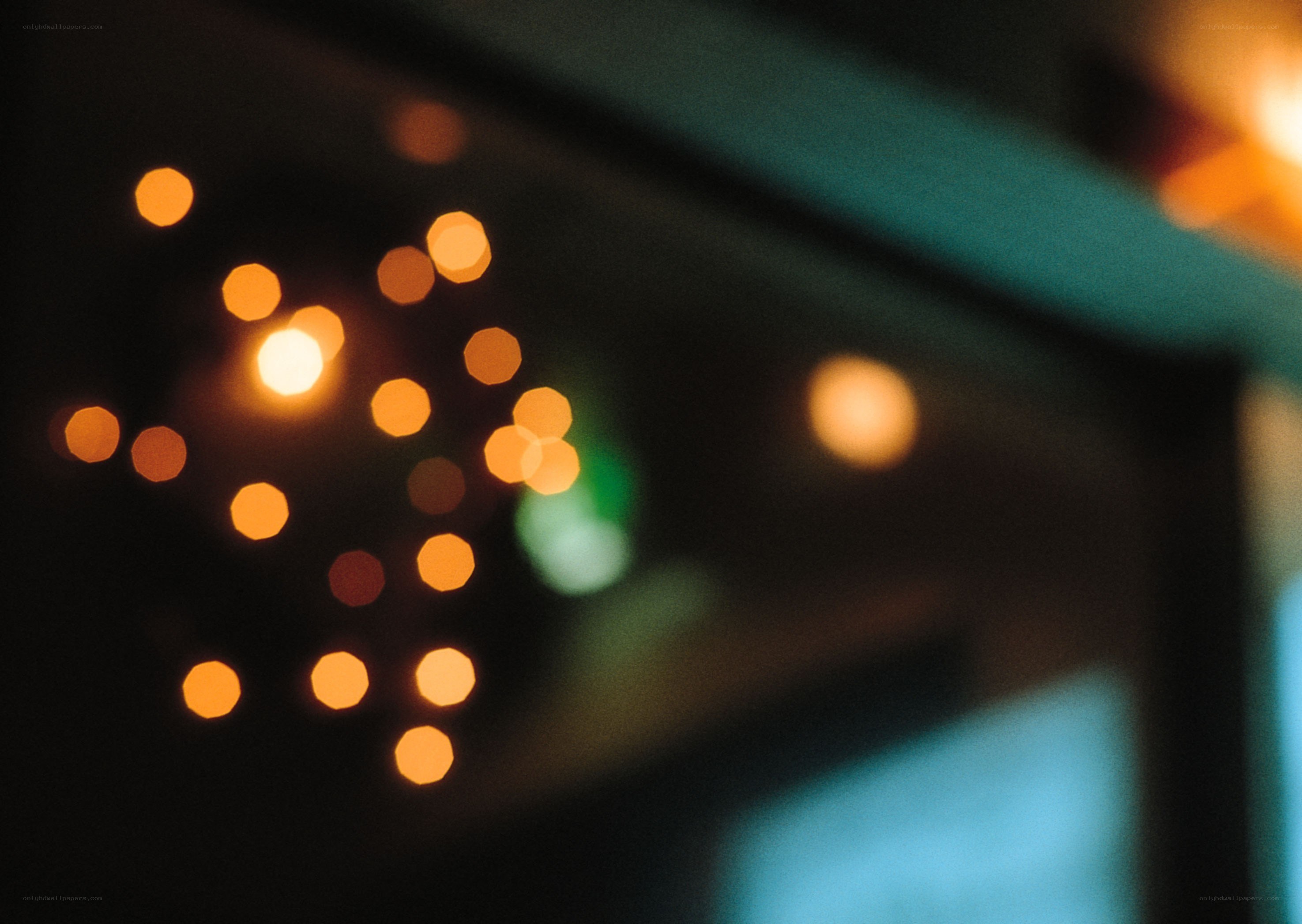 blurry lights at night