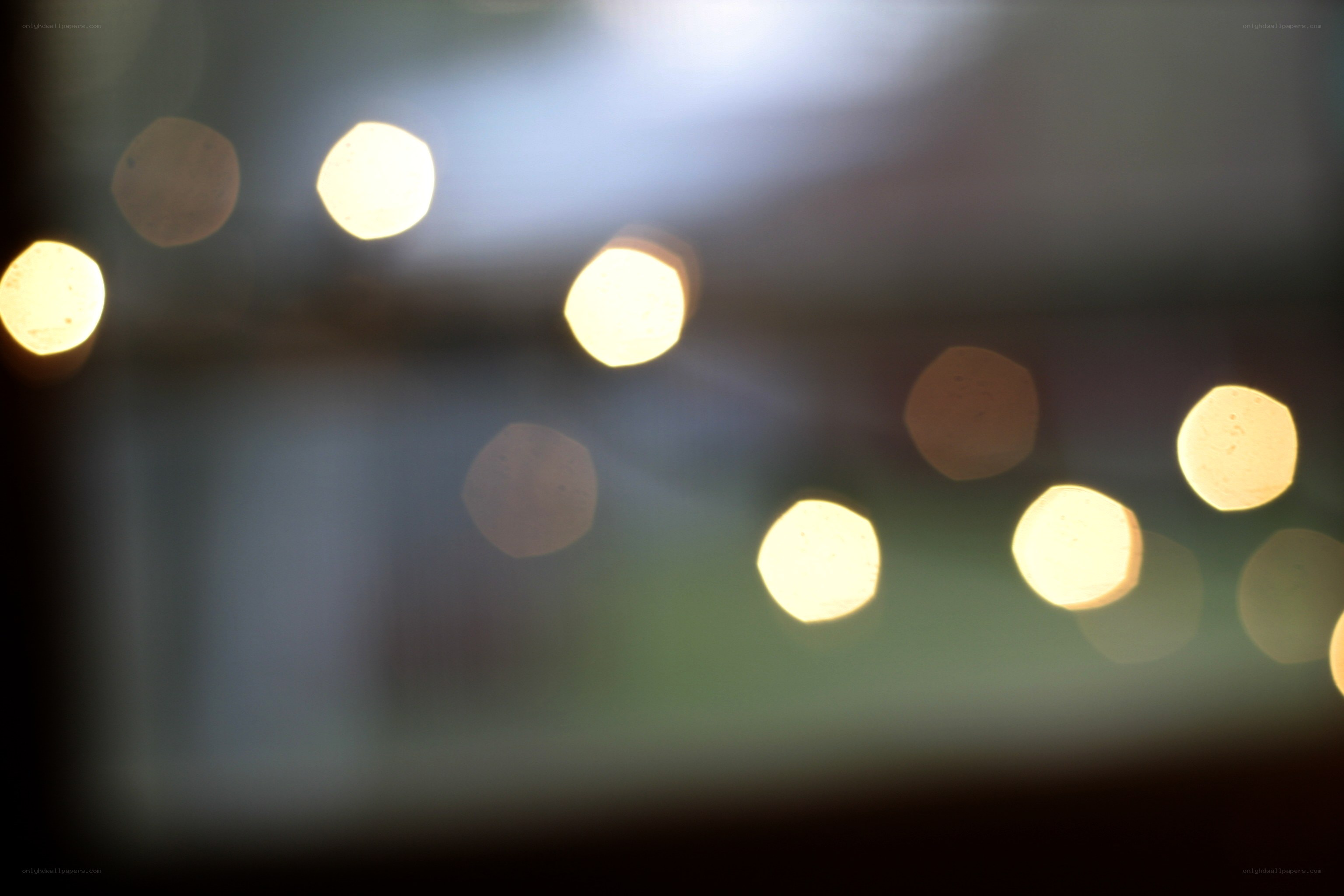 blurry lights at night