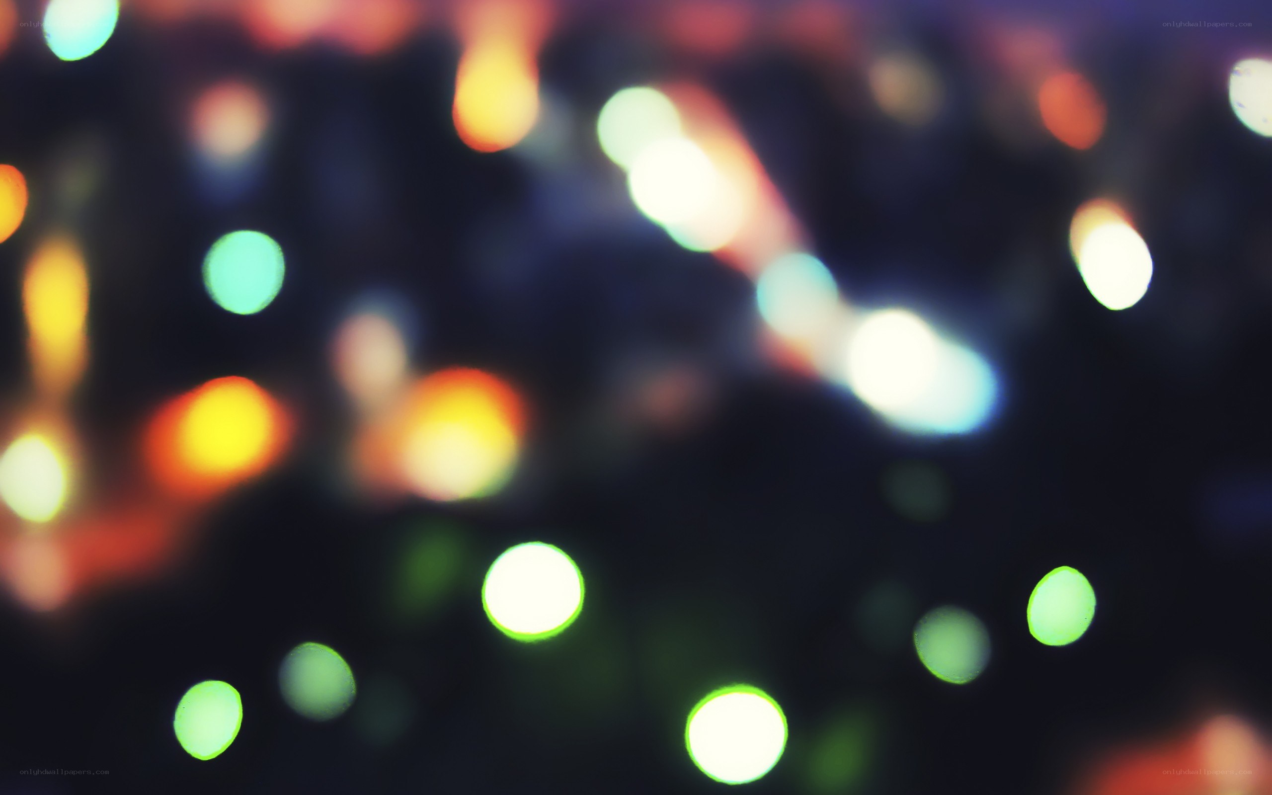 blurry lights at night