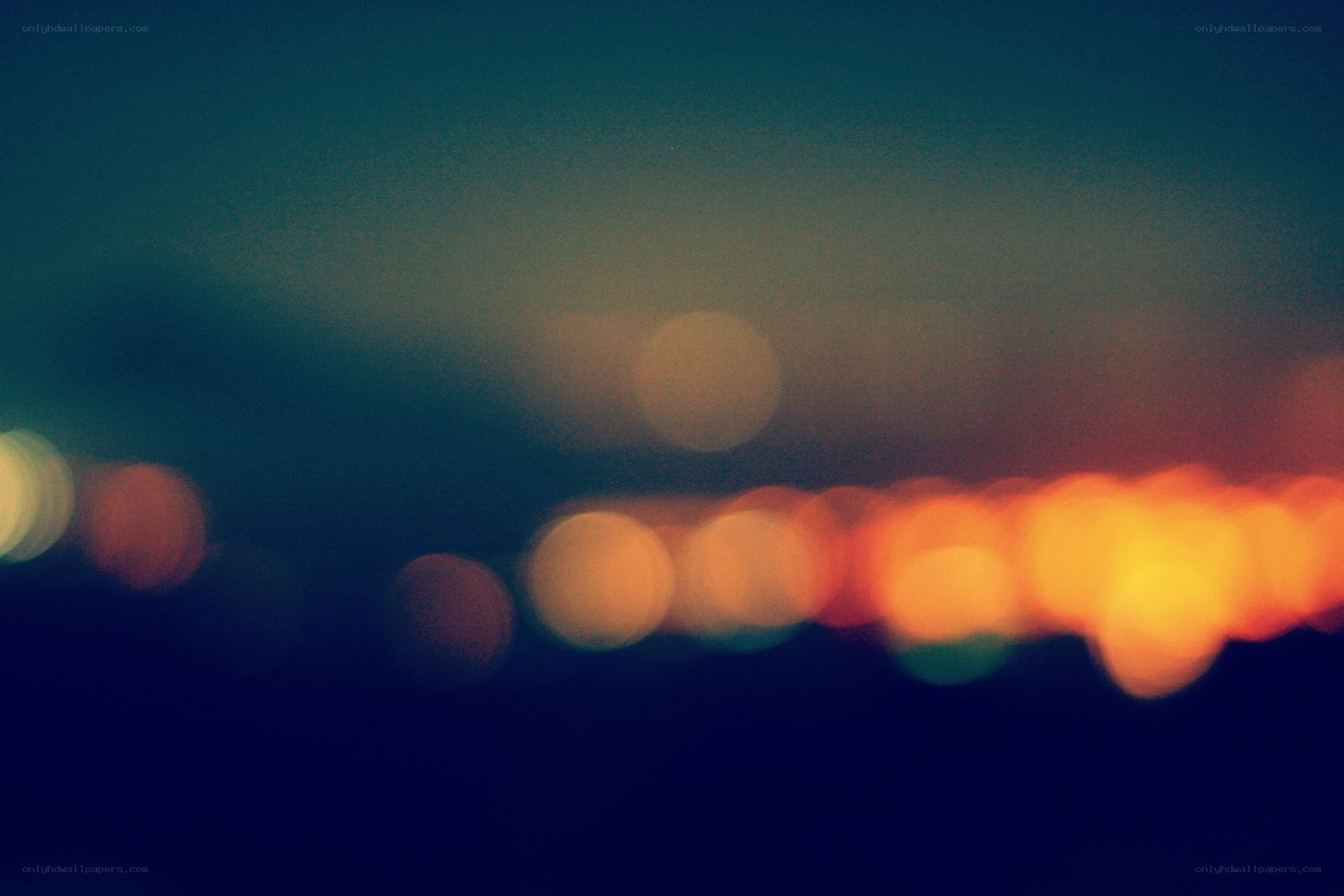 blurry lights at night