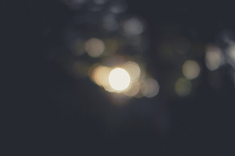 Blurry Lights at Night — Black