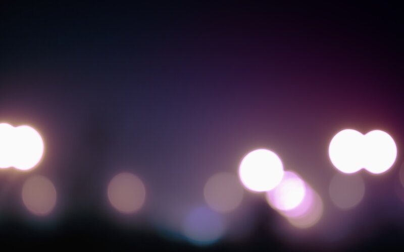 blurry lights at night