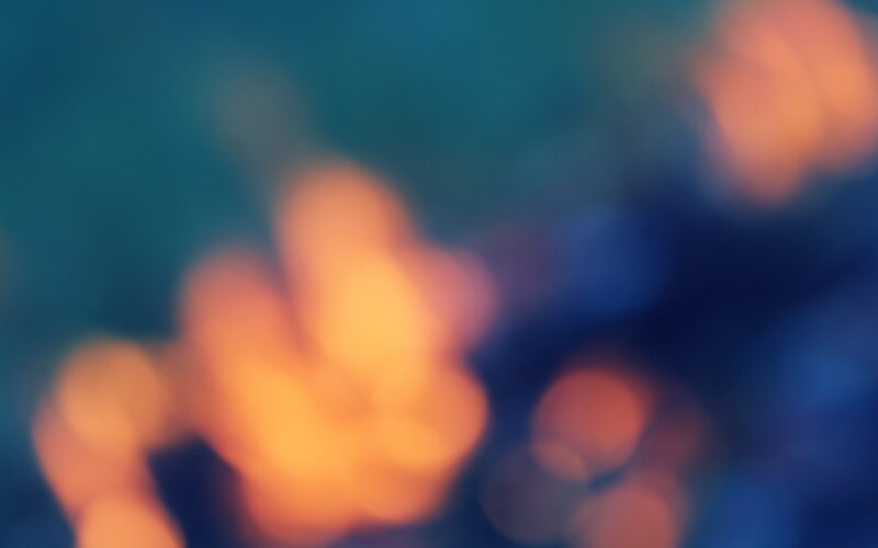 Blurry Lights in Dark — Blue, Dreamy