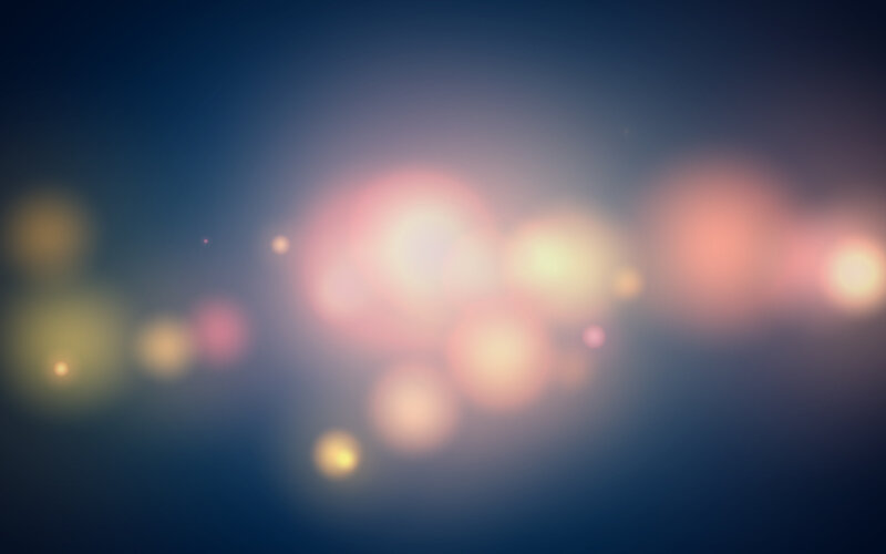Blurry Lights on Dark Background — Blue, Dreamy