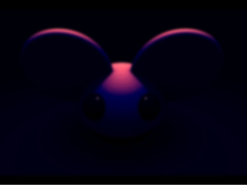 Blurry mouse head logo