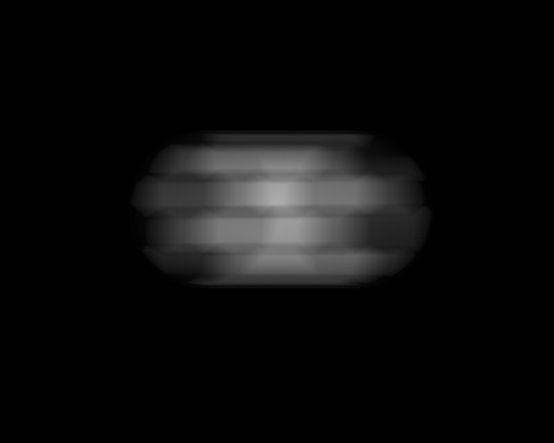blurry oval shape