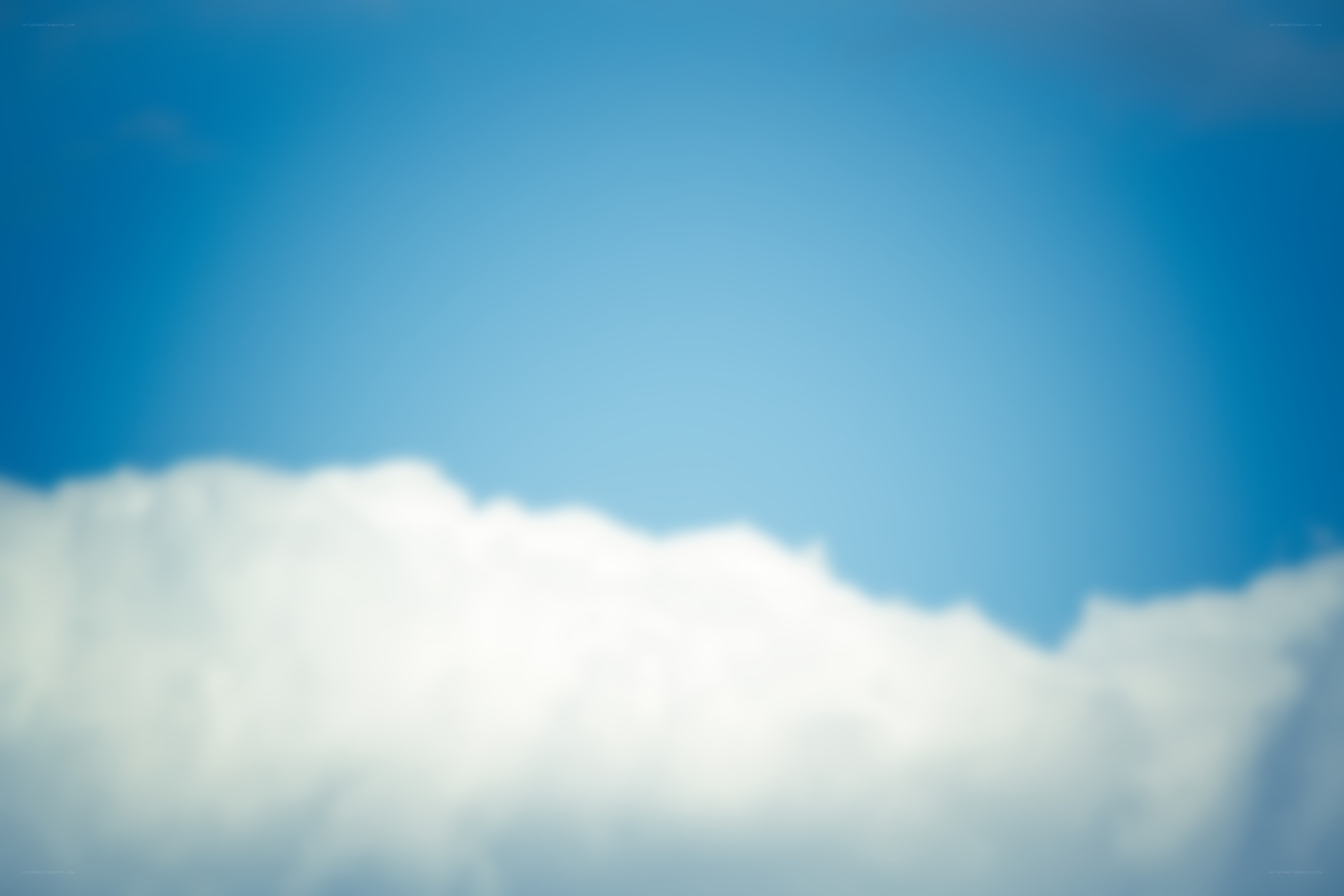 blurry sky with clouds