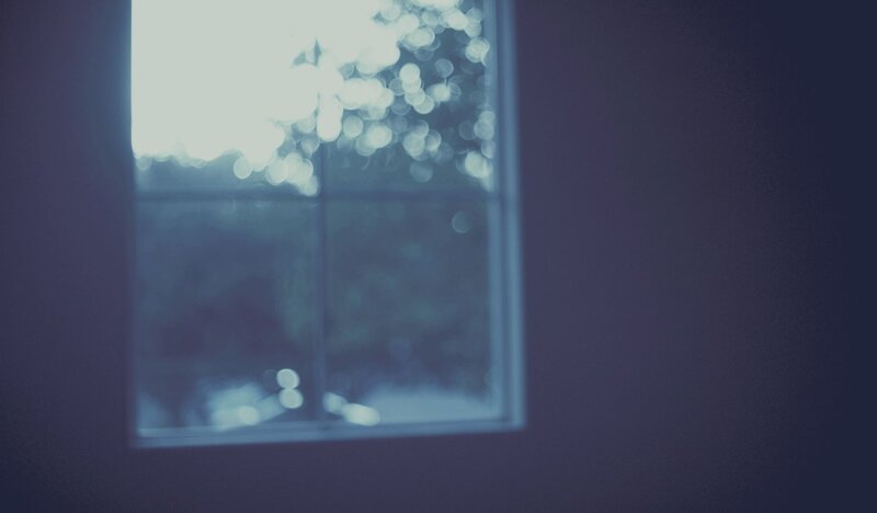 blurry window view