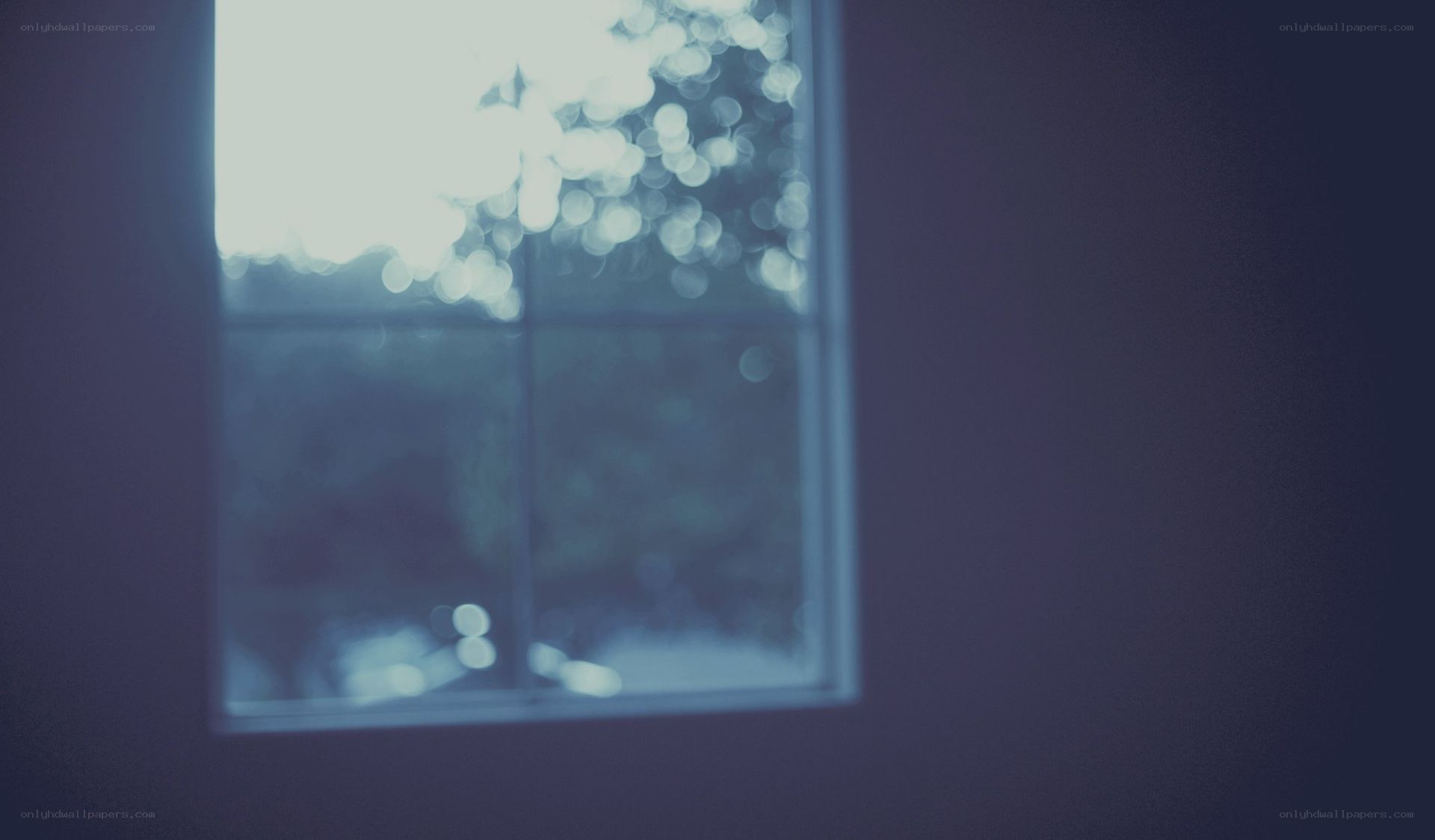 blurry window view