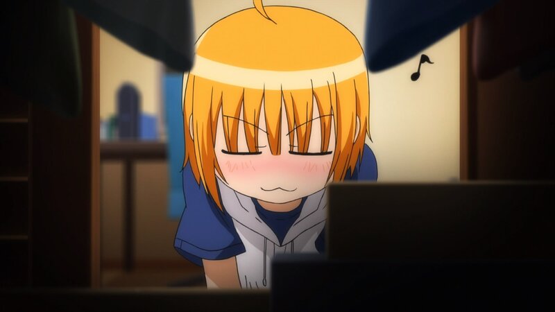 blushing anime character