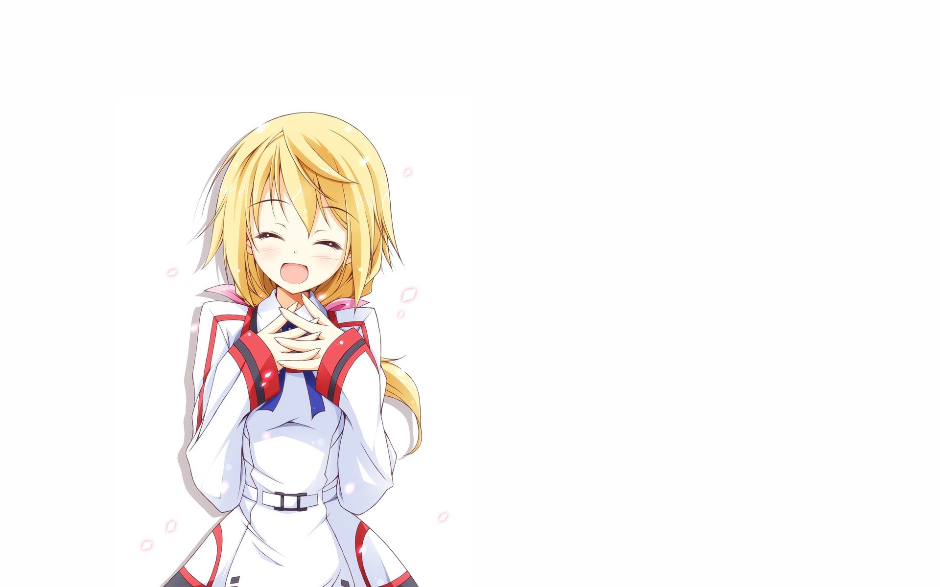 blushing anime girl