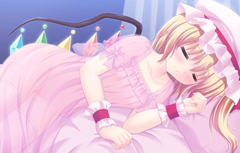 Blushing maid in pink dress