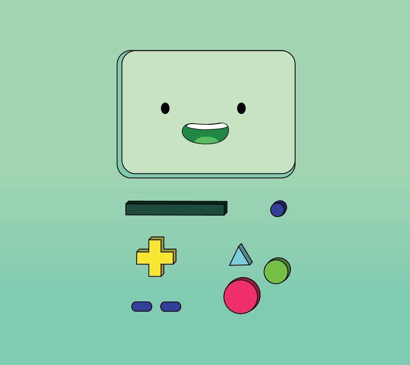BMO Character — Green, Playful, Vector Art