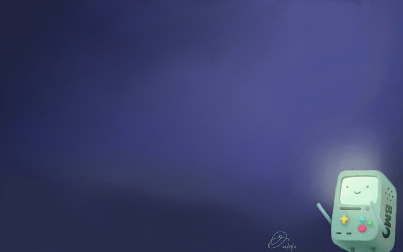 BMO Character in Dark Space