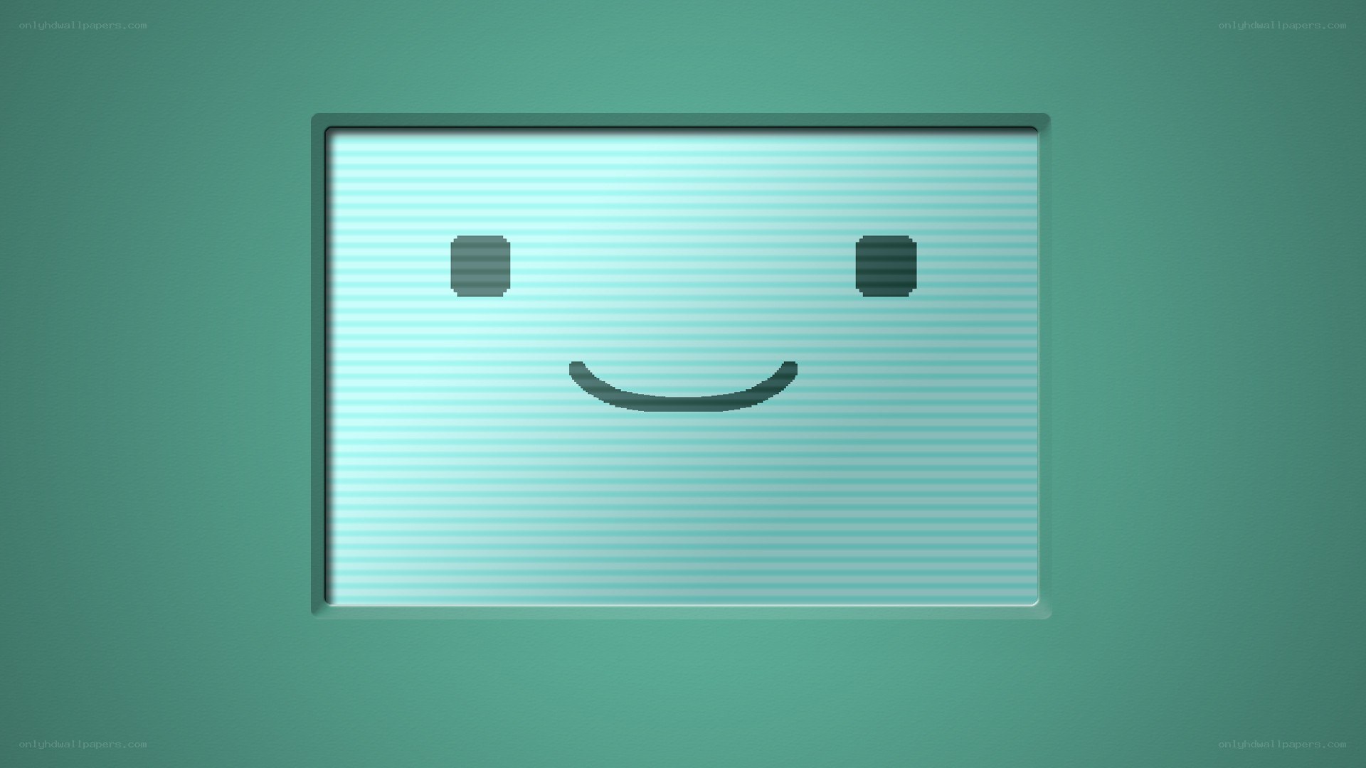 BMO smiling on screen