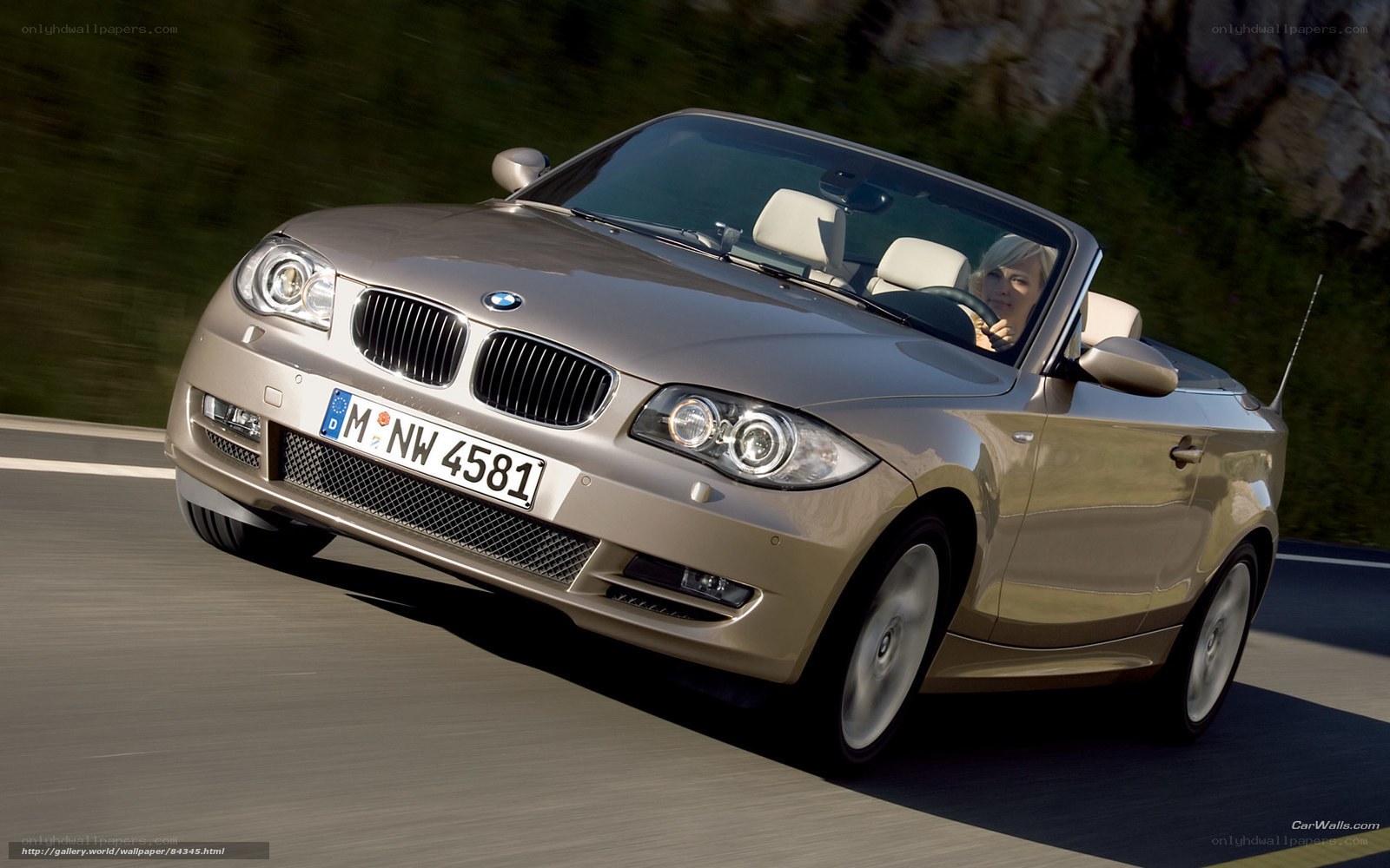 BMW 1 Series Convertible in motion