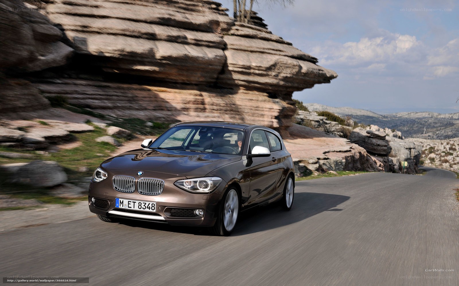 BMW 1 Series on a winding road