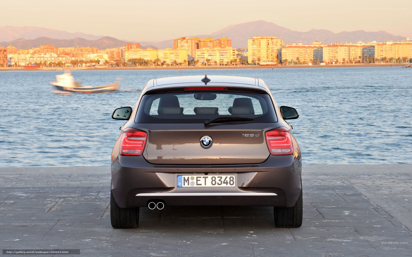 BMW 125d by the sea