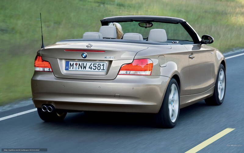 BMW 125i convertible on road