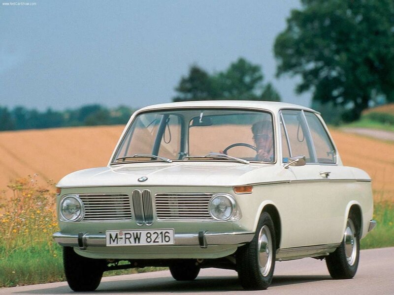 BMW 2002 on a country road