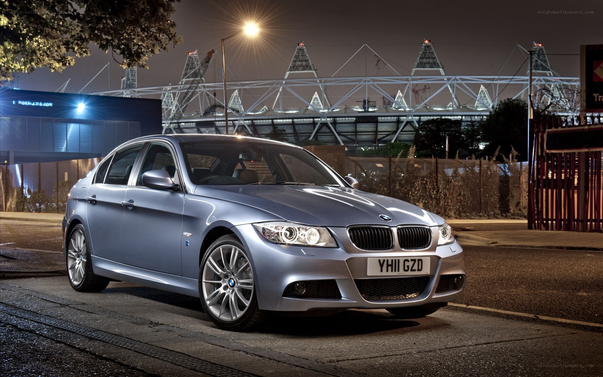 BMW 3 Series at night