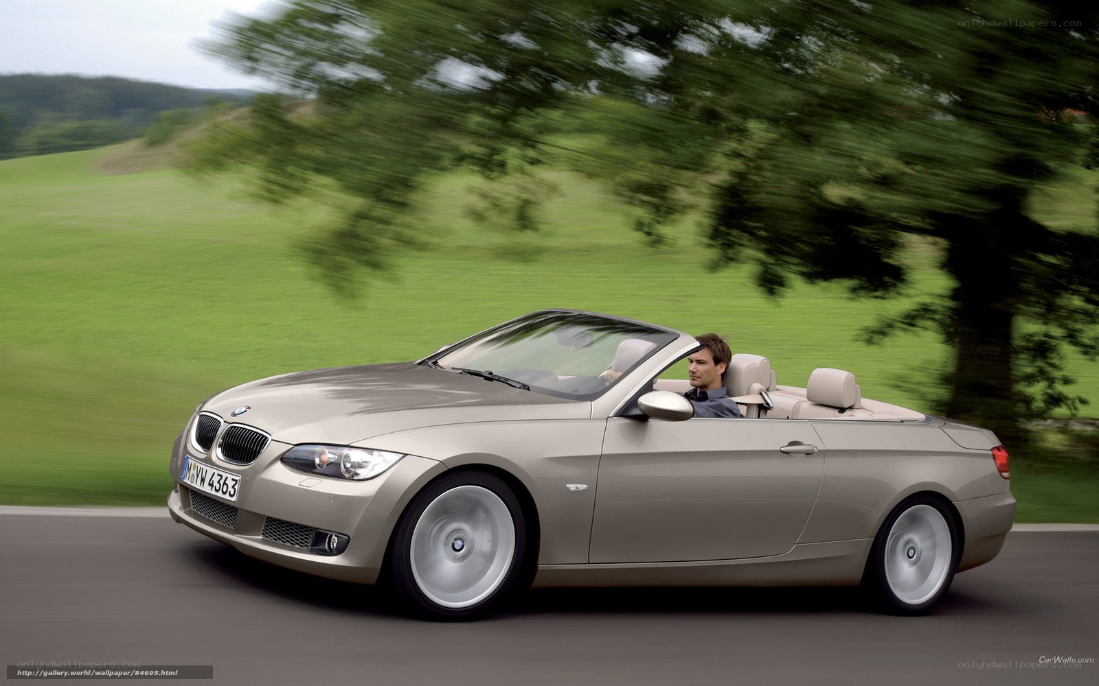 BMW 3 Series Convertible in motion