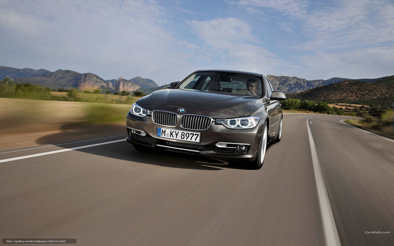 BMW 3 Series on a scenic road