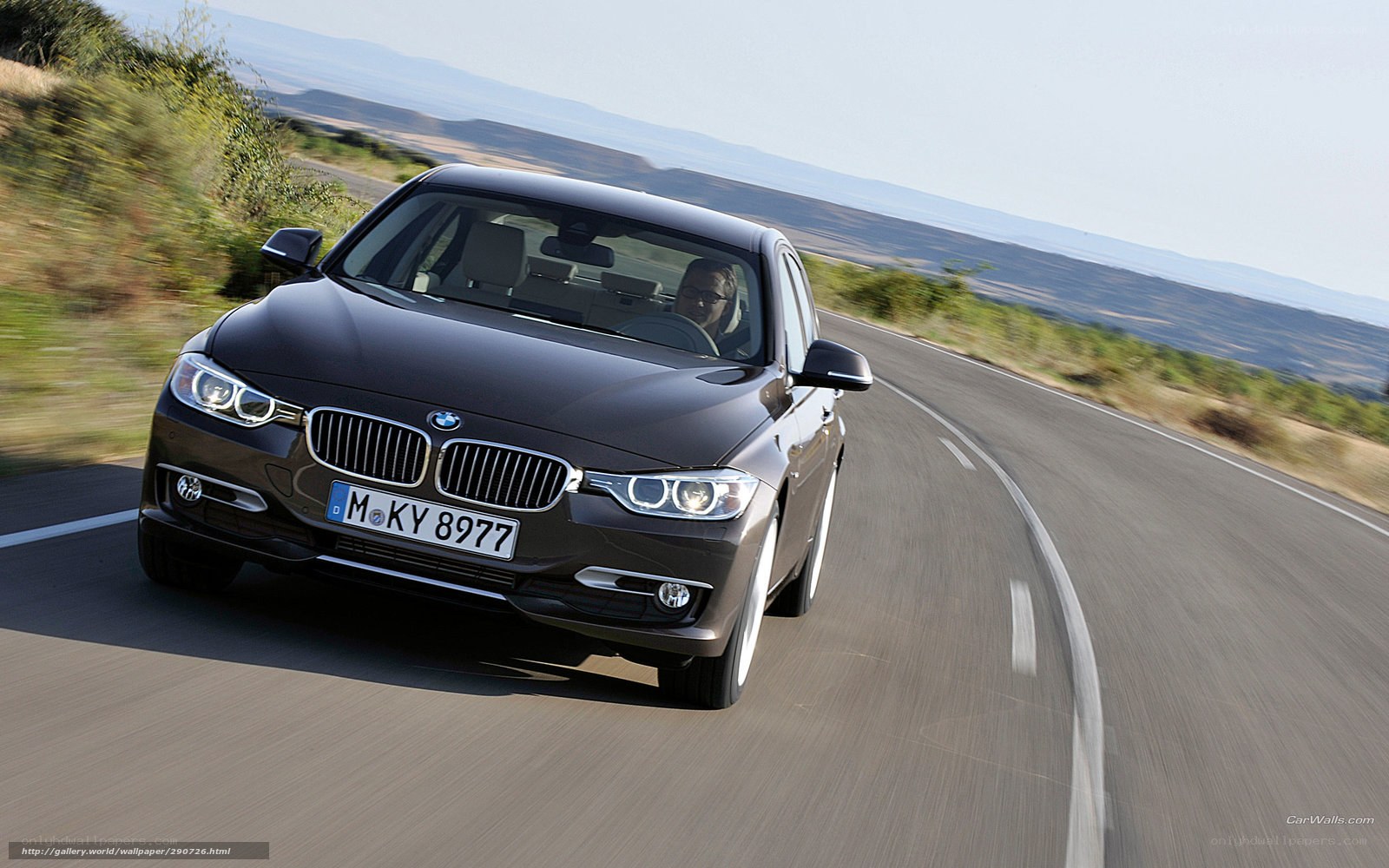 BMW 3 Series on a winding road