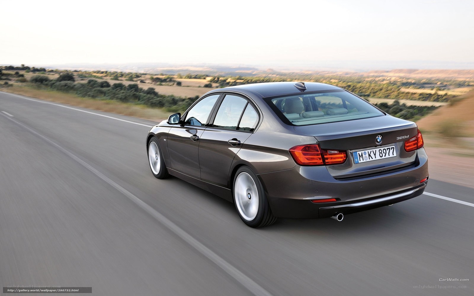 BMW 320d driving on a road