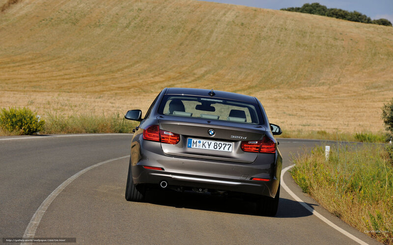 BMW 320d on a country road