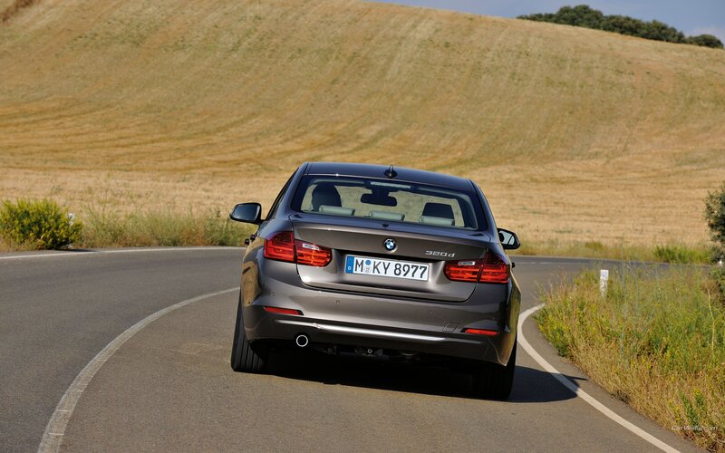 BMW 320d on a winding road