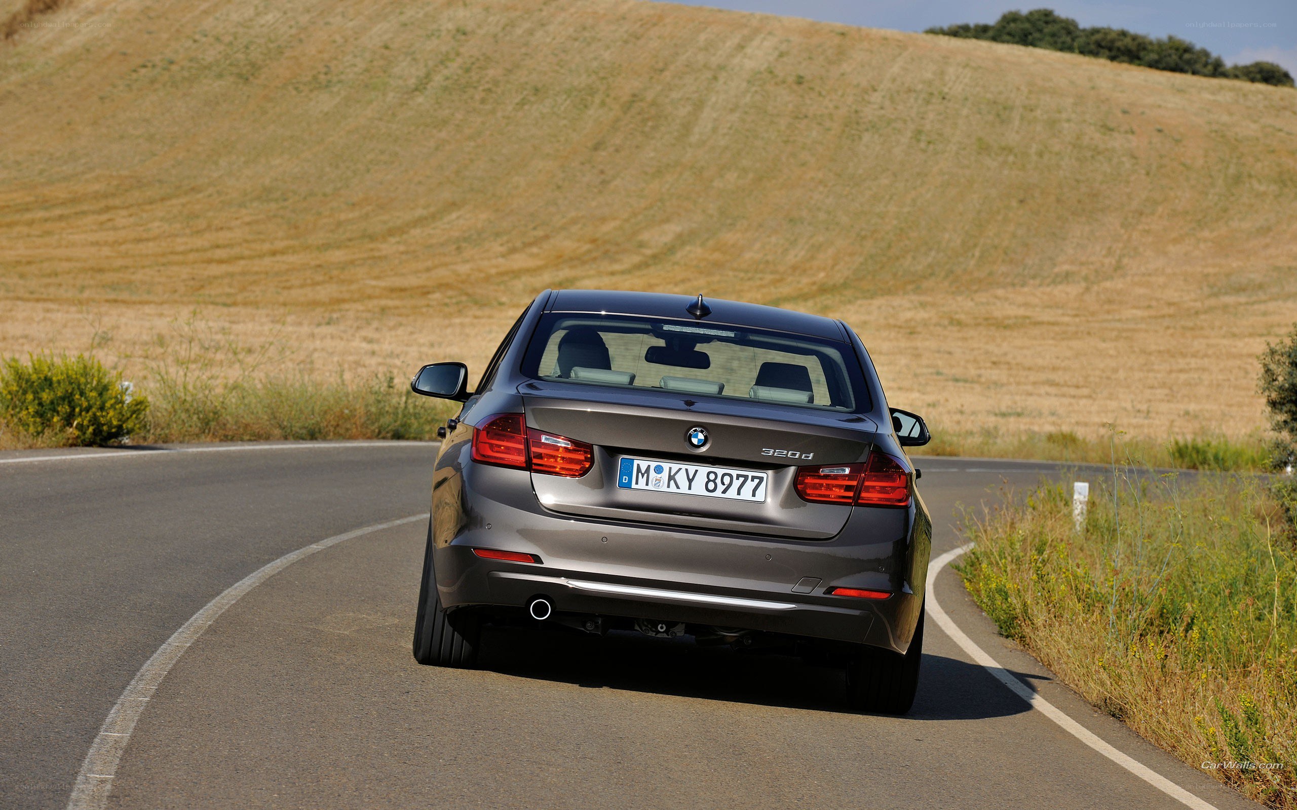 BMW 320d on a winding road