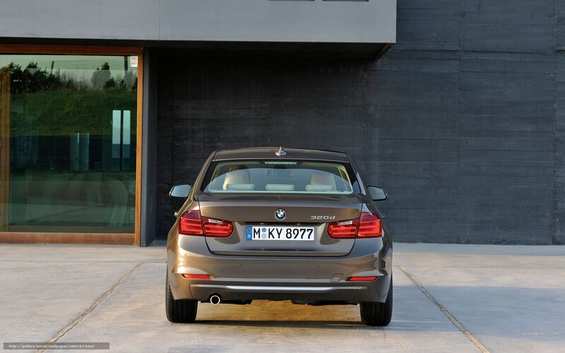 BMW 320d rear view