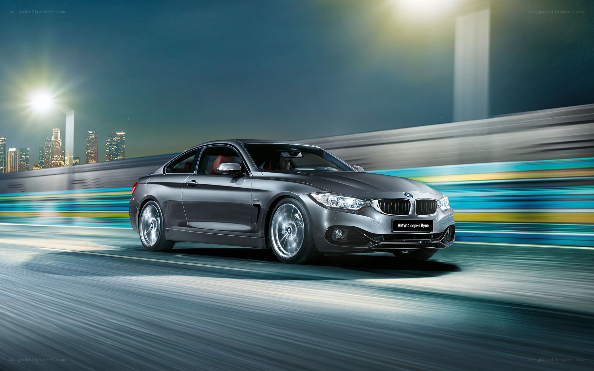 BMW 4 Series Coupe in motion