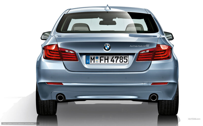 BMW 5 Series Active Hybrid rear view