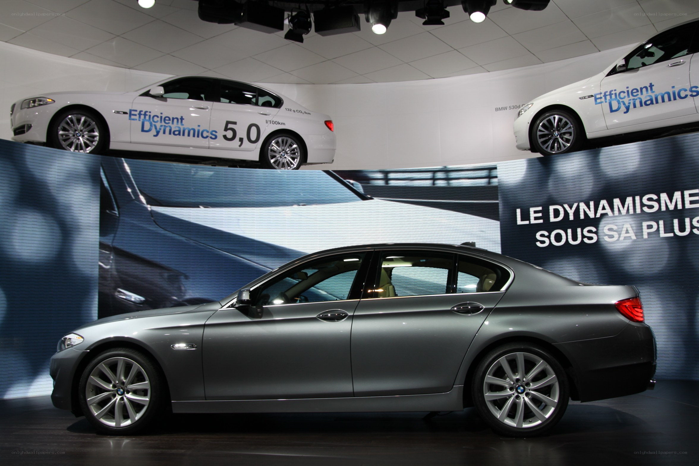 BMW 5 Series at auto show