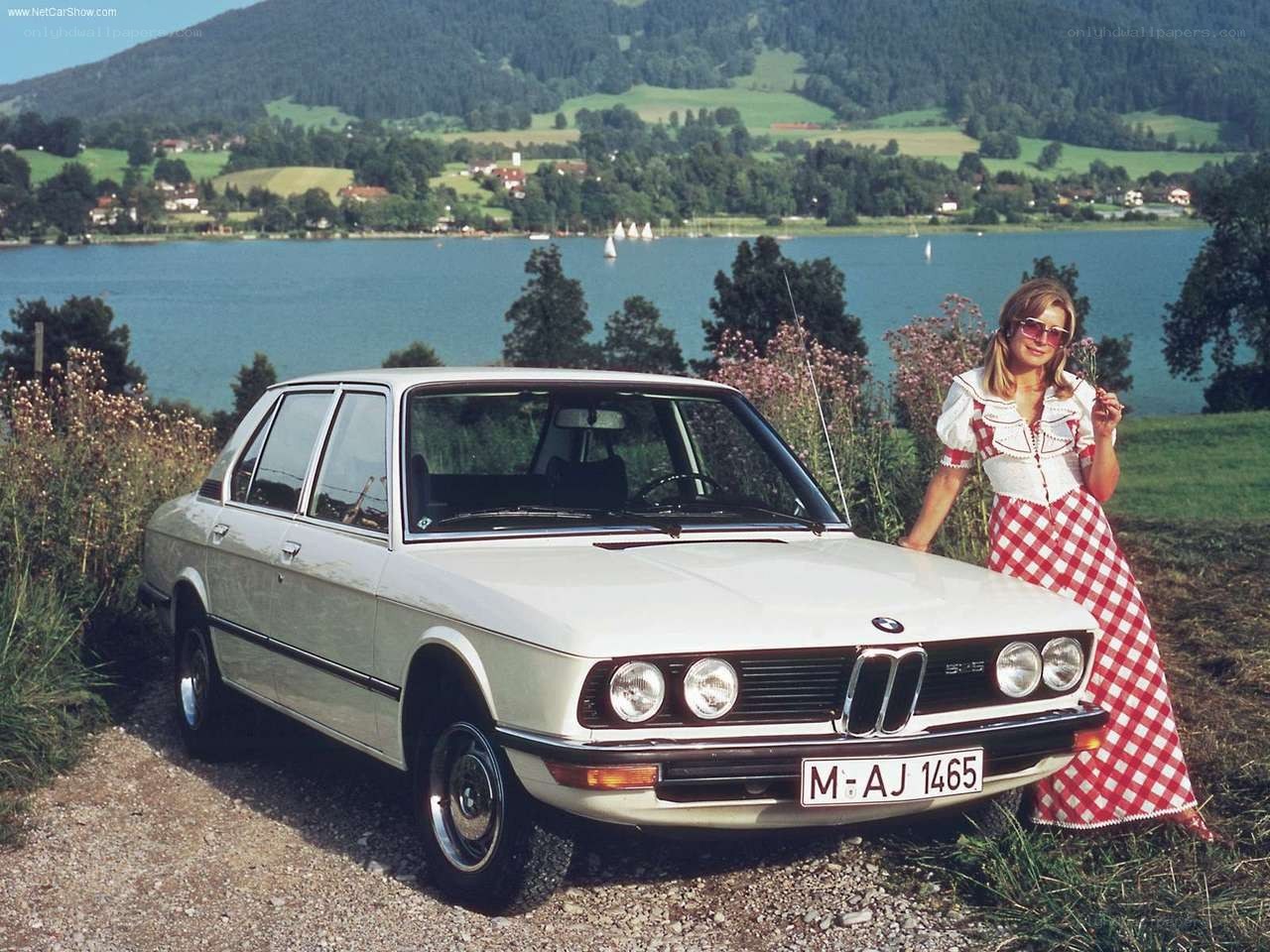 BMW 5-Series by a lake