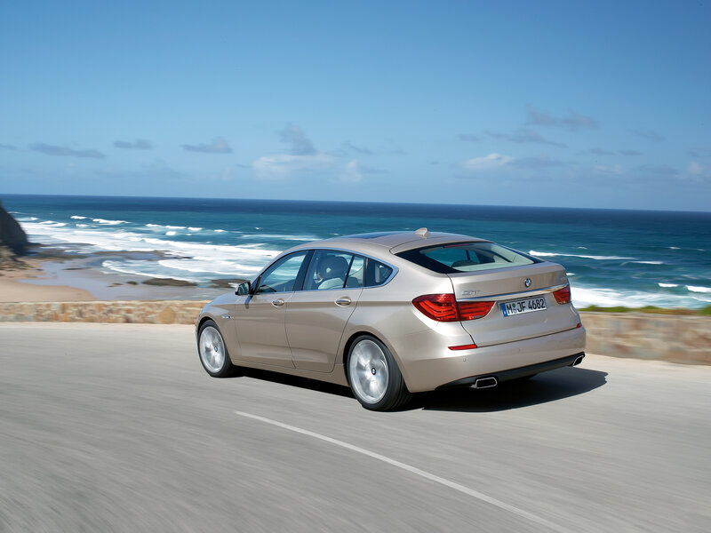 BMW 5-Series GT on coastal road