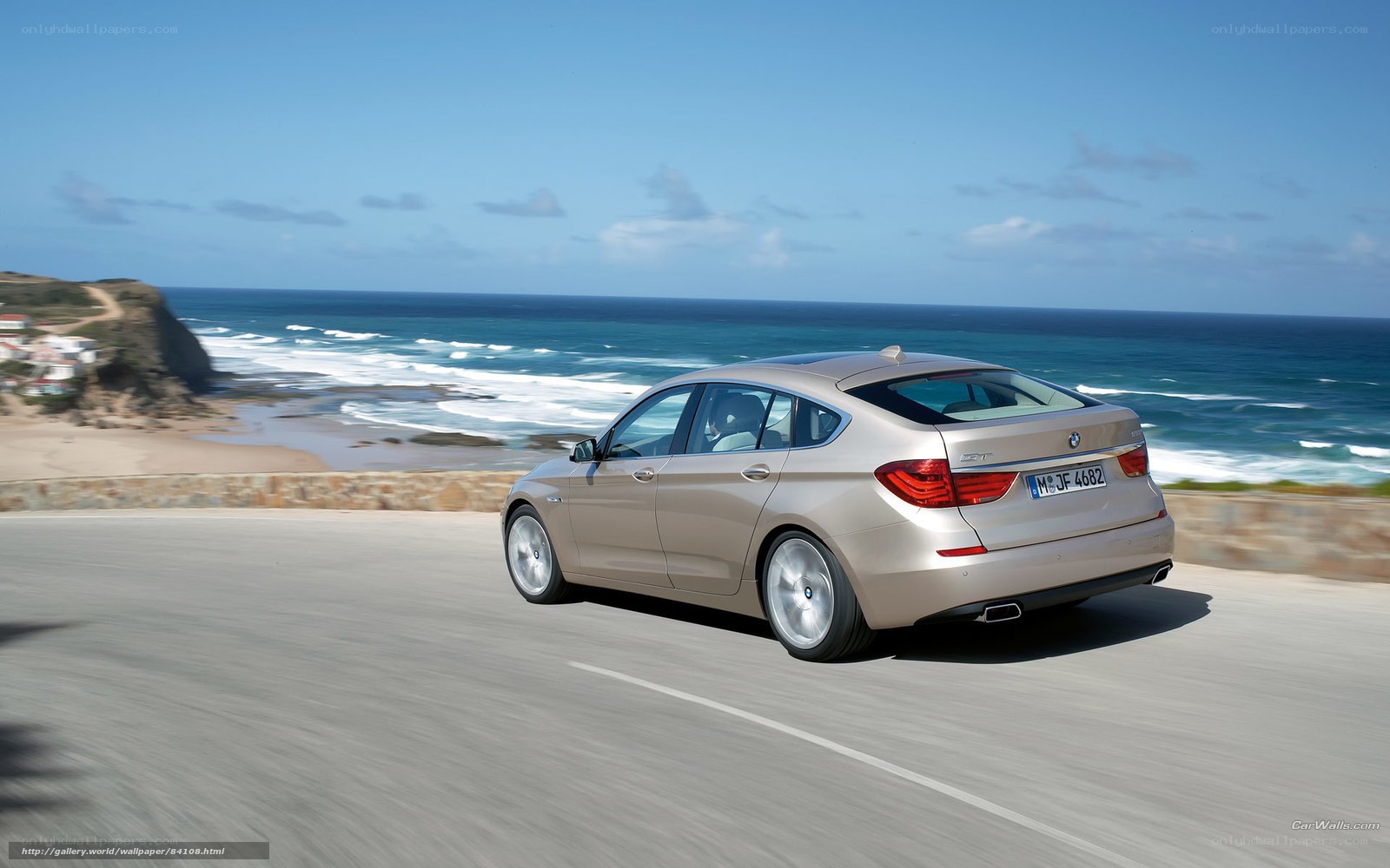 BMW 5-Series GT on coastal road