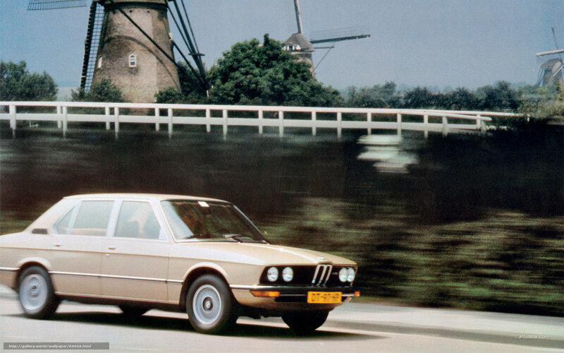 BMW 5 Series on Dutch road