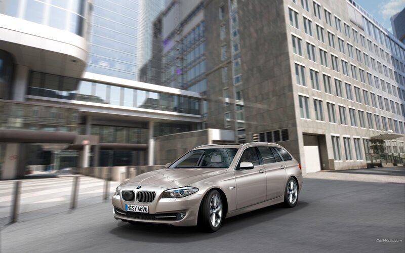 BMW 5 Series Wagon in City