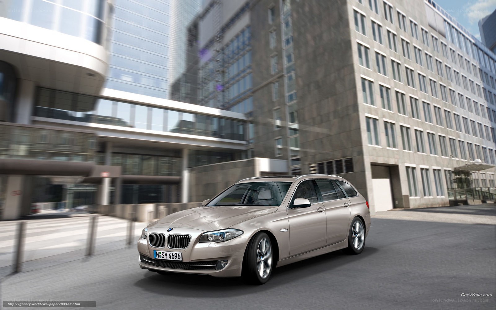 BMW 5 Series Wagon in City