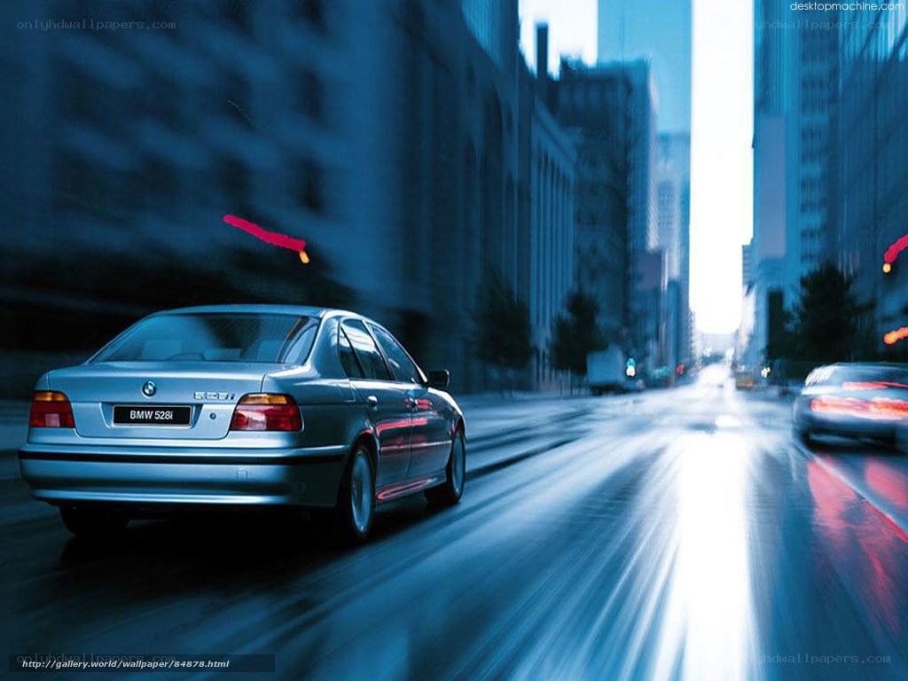 BMW 528i in city traffic
